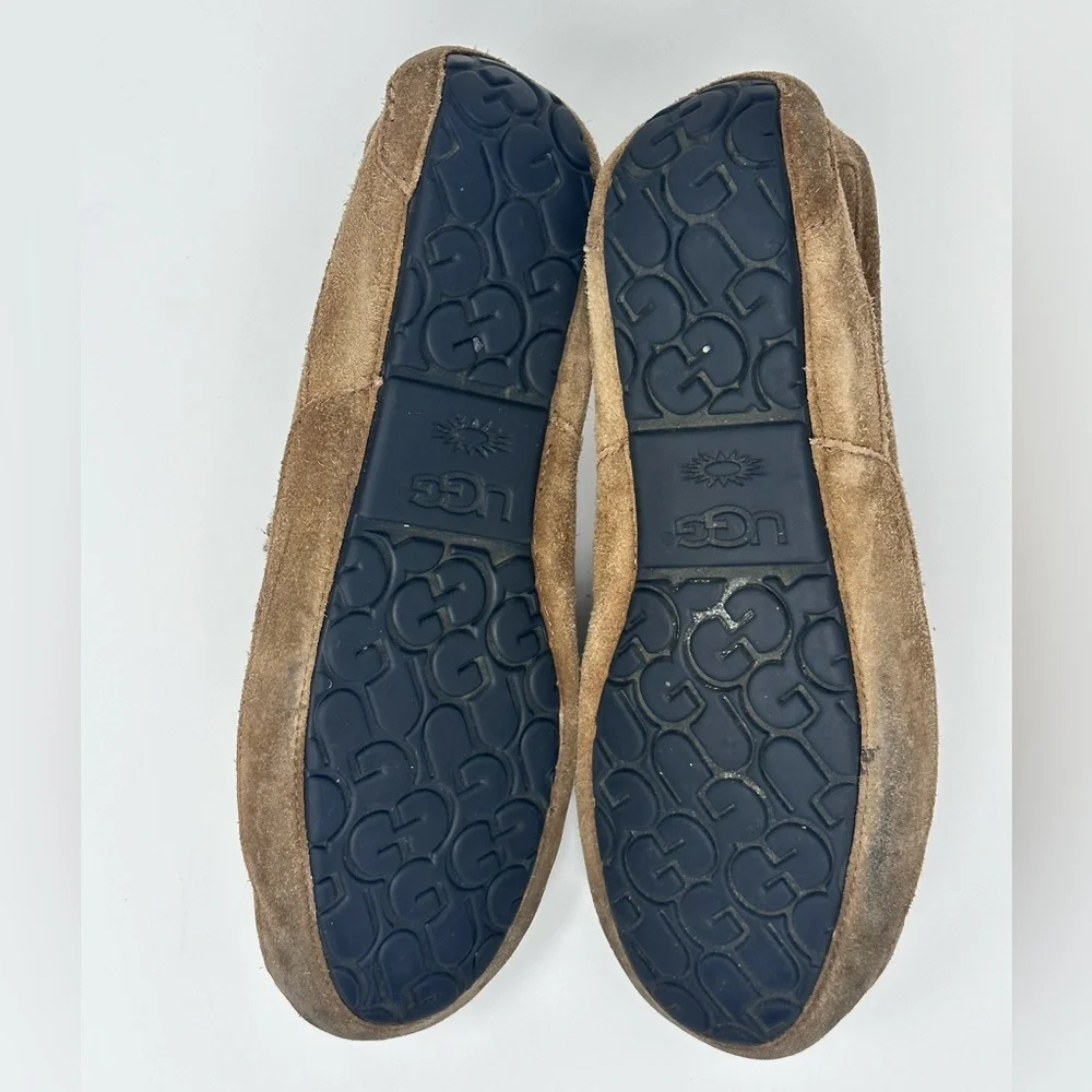 Men's UGG Brown Suede Loafers size 12